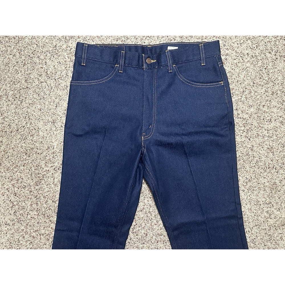 Levi's 547 Brown Tab Relaxed Bootcut Jeans, Dark Indigo, Vintage Deadstock 1999 - Picture 2 of 8